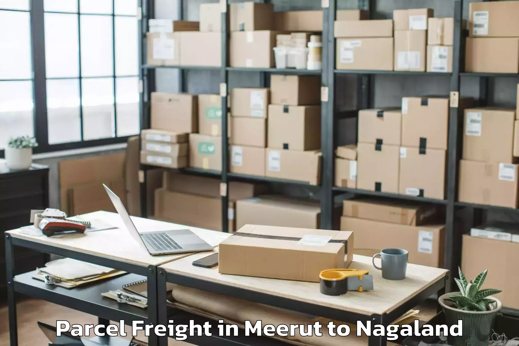 Leading Meerut to Suruhuto Parcel Freight Provider